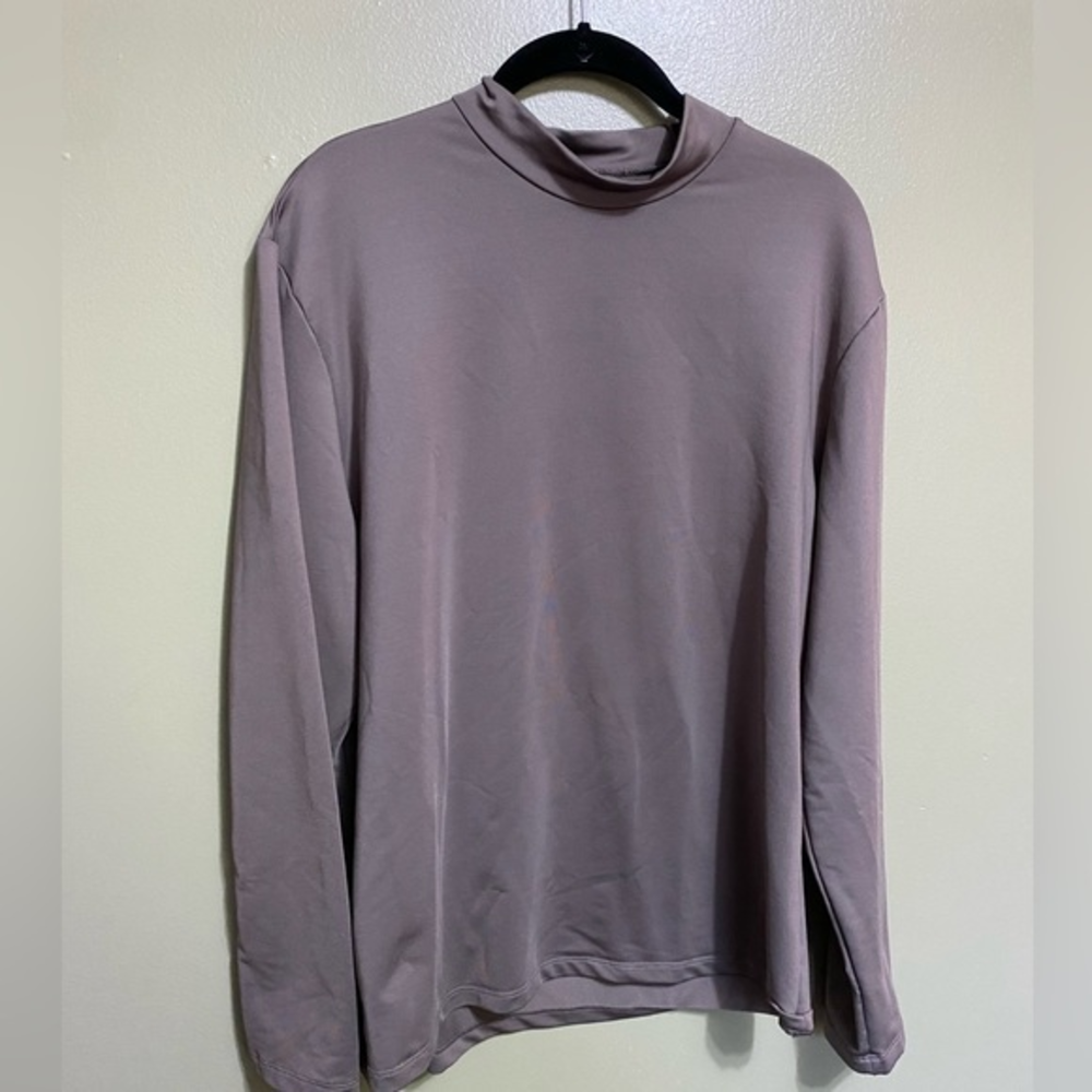 Dickies Mock Neck Long Sleeve Tee, Size L